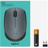 Мышь Logitech M170 серый/черный оптическая (1000dpi) беспроводная USB (2but)