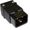 Вилка Lanmaster IEC 60320 C20 16A 250V разборная черная