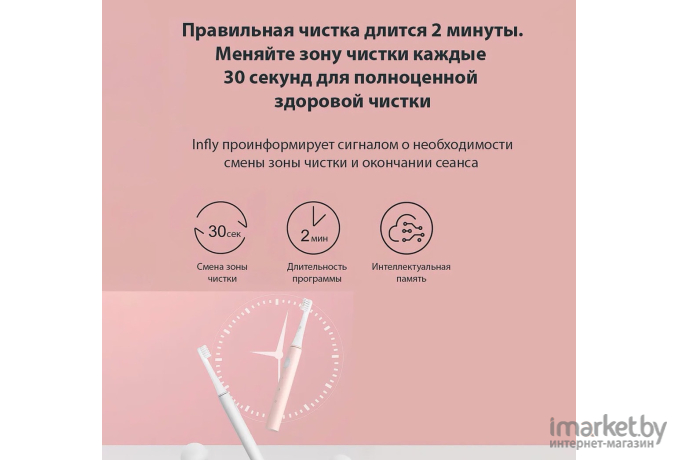 Электрическая зубная щетка Infly Electric Toothbrush P60 (серый)