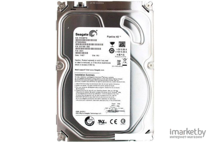 Жесткий диск Seagate Pipeline HD 1TB (ST1000VM002)