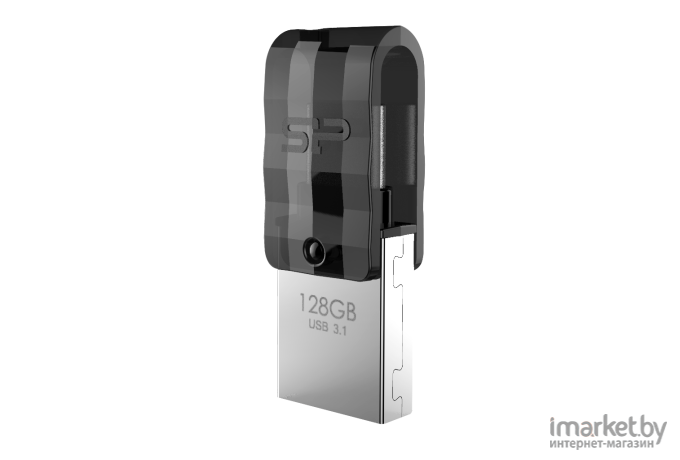 USB Flash Silicon-Power Mobile C31 128GB черный (SP128GBUC3C31V1K)