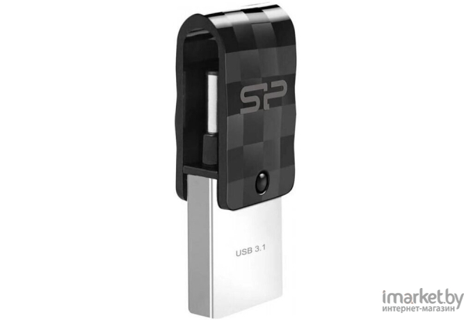 USB Flash Silicon-Power Mobile C31 128GB черный (SP128GBUC3C31V1K)