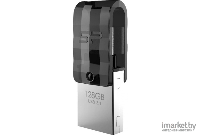 USB Flash Silicon-Power Mobile C31 128GB черный (SP128GBUC3C31V1K)