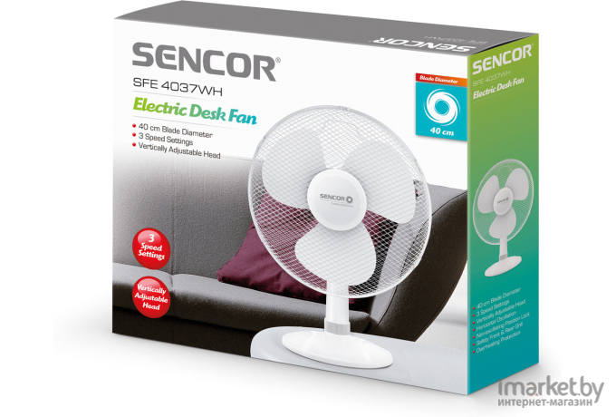 Вентилятор Sencor SFE 4037WH