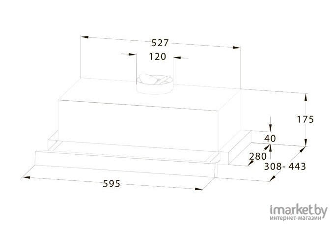 Вытяжка Midea MH60P303GW