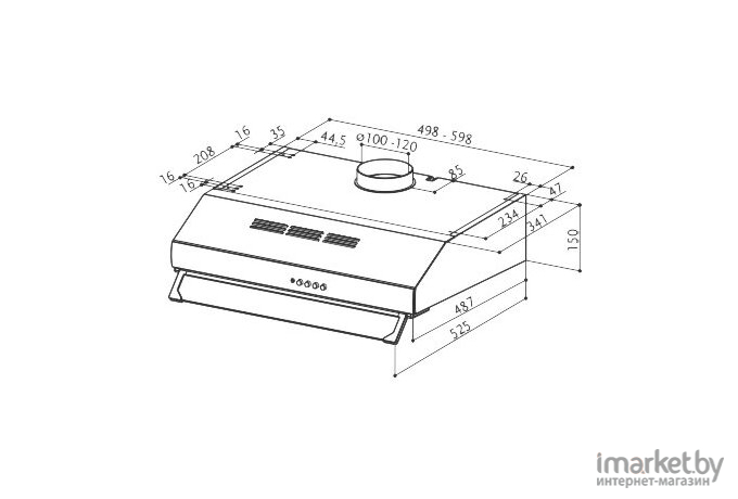 Вытяжка Faber 741 PB X A50 FB EXP (300.0557.514)