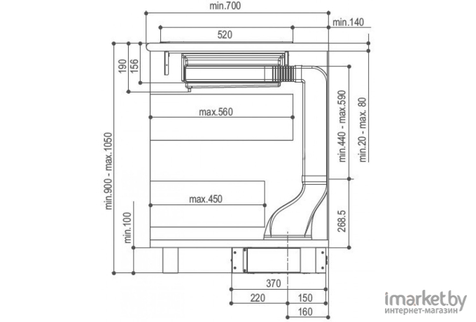 Вытяжка Faber HOO-B GLASS BK A52 (110.0456.467)