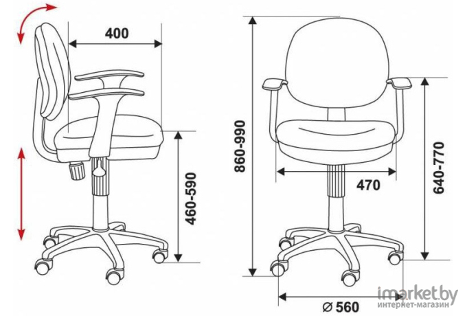 Офисное кресло Бюрократ CH-W356AXSN/15-75