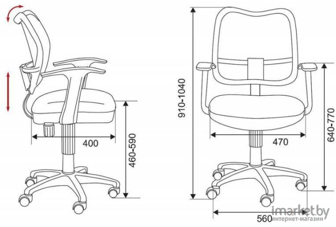 Офисное кресло Бюрократ CH-W797/LB/TW-55