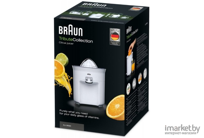 Соковыжималка Braun Tribute CJ 3050 WH белый (0X22611002)