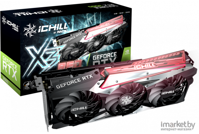 Видеокарта Inno3D GeForce RTX 3060 iChill X3 Red 12GB GDDR6 (C30603-12D6X-167139AH)