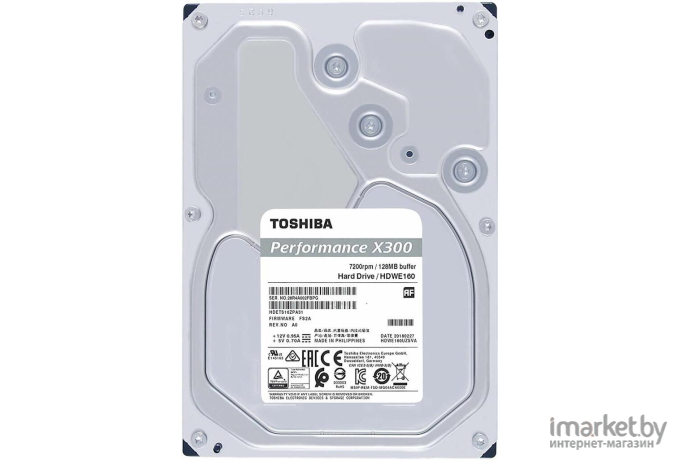 Жесткий диск Toshiba X300 16TB (HDWR31GUZSVA)