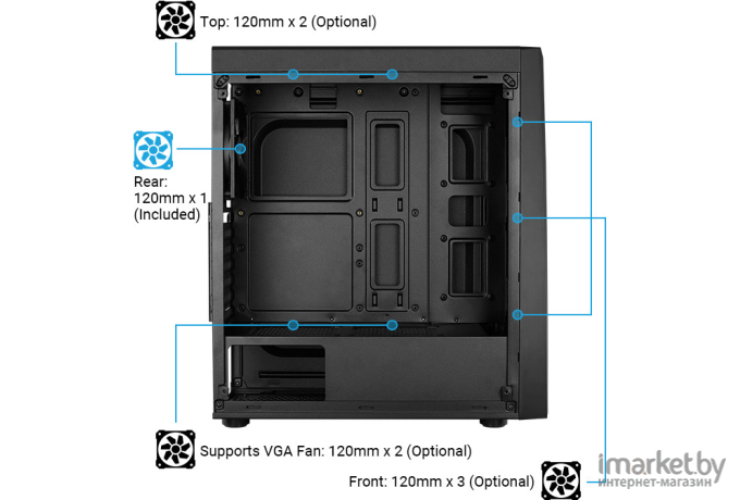 Корпус AeroCool Bolt Mini-A-BK-v1