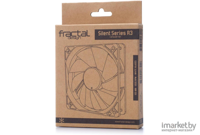 Вентилятор для корпуса Fractal Design Silent R3 120мм (FD-FAN-SSR3-120-WT)