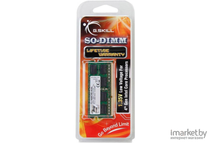 Оперативная память G.Skill 4GB DDR3 SODIMM PC3-12800 (F3-1600C9S-4GSL)