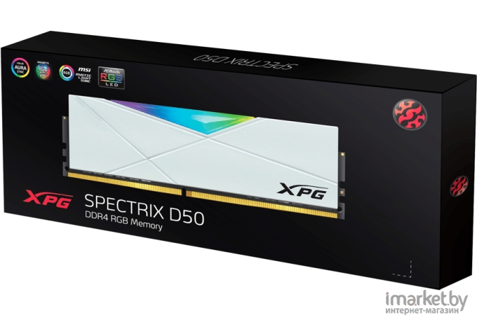 Оперативная память A-Data XPG Spectrix D50 RGB 16GB DDR4 PC4-25600 (AX4U320016G16A-SW50)