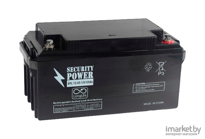 Аккумулятор для ИБП Security Power SPL 12-65 (12В/65 А·ч)