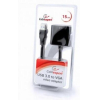 Адаптер USB Cablexpert AB-U3M-VGAF-01 microUSB 2.0/VGA 0.15 м