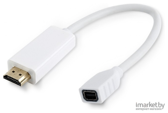 Переходник Cablexpert A-mDPF-HDMIM-001-W DisplayPort/HDMI 0.1 м