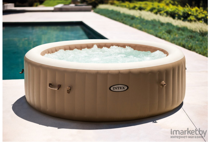 Надувной бассейн Intex Pure Spa Bubble Massage 28428 (216x71)