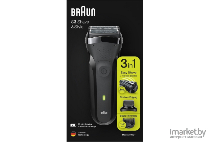 Электробритва Braun Series 3 ShaveStyle 300BT