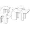 Обеденный стол Сокол СО-1 венге/беленый дуб
