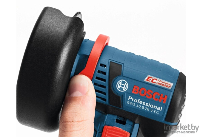 Угловая шлифмашина Bosch GWS 12V-76 Professional 06019F200B (с 2-мя АКБ, 3.0 Ah, кейс)