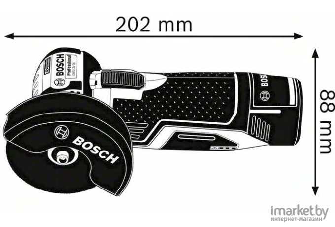 Угловая шлифмашина Bosch GWS 12V-76 Professional 06019F200B (с 2-мя АКБ, 3.0 Ah, кейс)