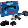 Угловая шлифмашина Bosch GWS 18V-10 Professional 06019J4004 (с 2-мя АКБ, кейс)