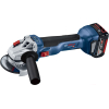 Угловая шлифмашина Bosch GWS 18V-10 Professional 06019J4004 (с 2-мя АКБ, кейс)