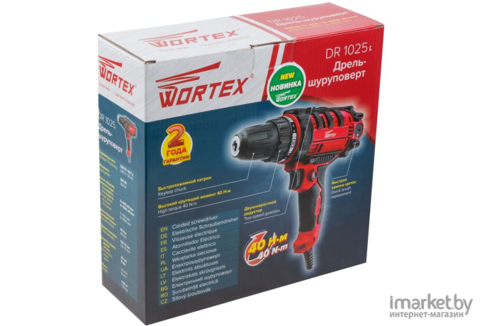 Сетевой шуруповерт Wortex DR 1025 (DR102500011)