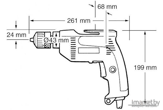 Профессиональная дрель Makita 6408