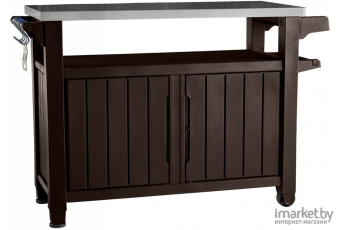 Стол для гриля Keter Unity XL Storage Buffet 183L (коричневый)