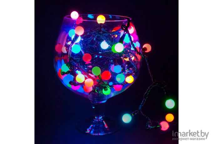 Гирлянда LED - шарики, Мультиколор, O17,5 мм, 20 м, Neon-Night