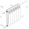 Биметаллический радиатор Royal Thermo BiLiner 500 Bianco Traffico (8 секций)