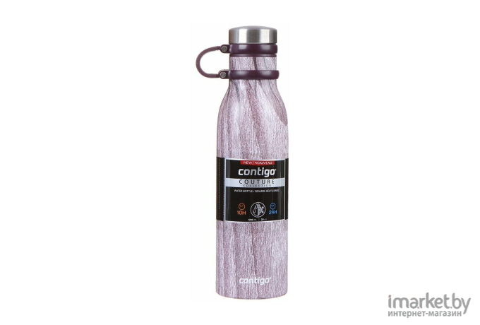Термос-бутылка Contigo Matterhorn Couture 0.59 л (белый/коричневый)