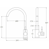 Смеситель Esko K45 Черный