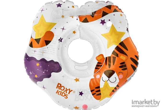 Круг на шею Roxy-Kids Tiger Star для купания малышей (RN-009)