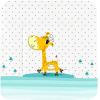 Накладка на комод Globex Люкс жираф на роликах