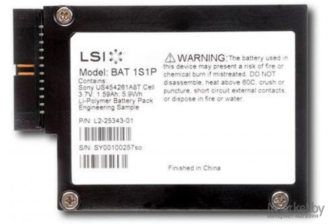 Батарея LSI LSIiBBU08 For MegaRAID SAS 9260/9280 Series (LSI00264/L5-25343-06)