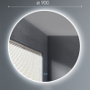 Зеркало Алмаз-Люкс с подсветкой, сенсорная кнопка (Oslo 90sh-4)