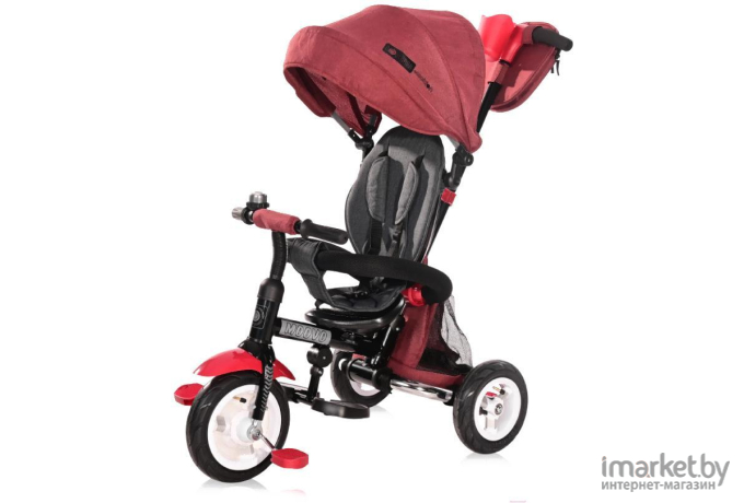 Детский велосипед с ручкой Lorelli Moovo Air Luxe 2021 Red/Black (10050462103)