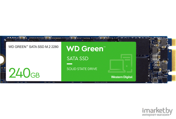 SSD диск WD Green 240GB (WDS240G3G0B)