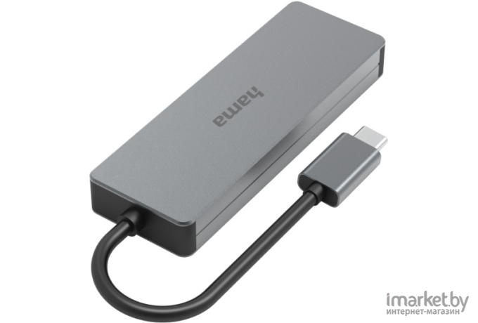 USB-разветвитель Hama H-200105 серый (00200105)