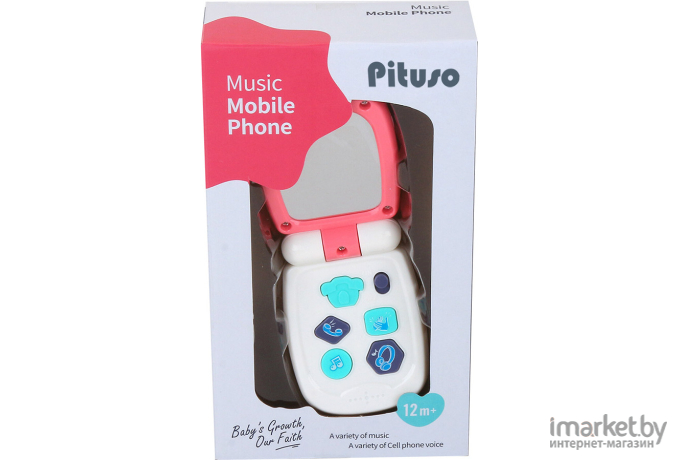 Развивающая игрушка Pituso Музыкальный телефон розовый (K999-95G)