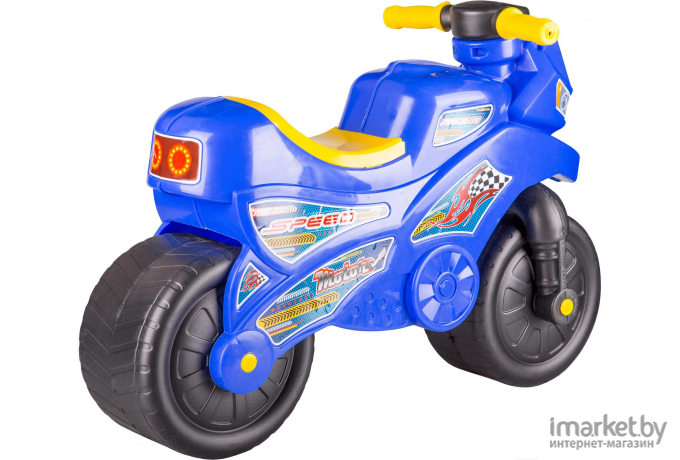 Каталка детская Альтернатива Мотоцикл синий (М6787)