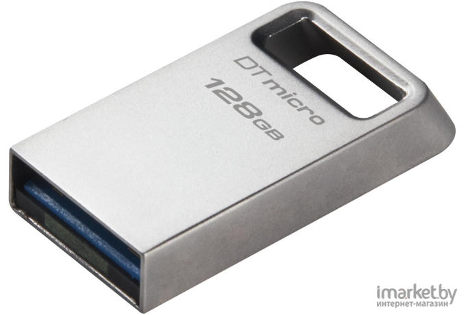 Flash-накопитель Kingston 128Gb DataTraveler Micro серебристый (DTMC3G2/128GB)