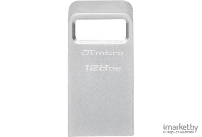 Flash-накопитель Kingston 128Gb DataTraveler Micro серебристый (DTMC3G2/128GB)