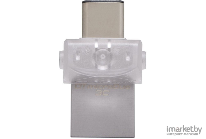 Flash-накопитель Kingston 128Gb DataTraveler Micro серебристый (DTMC3G2/128GB)