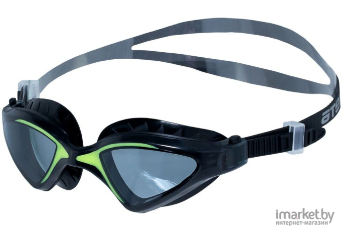 Очки для плавания Atemi N8503 силикон чёрный/салатовый